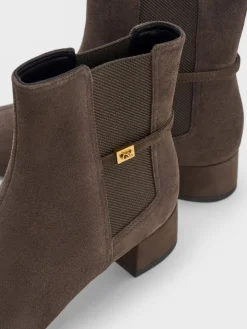 Georgina Suede Tapered Ankle Boots