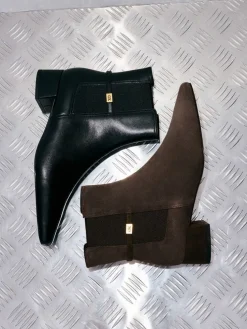 Georgina Suede Tapered Ankle Boots