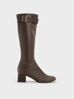 Gerry Buckled Knee-High Boots