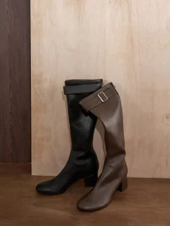 Gerry Buckled Knee-High Boots