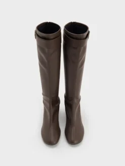 Gerry Buckled Knee-High Boots