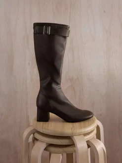 Gerry Buckled Knee-High Boots