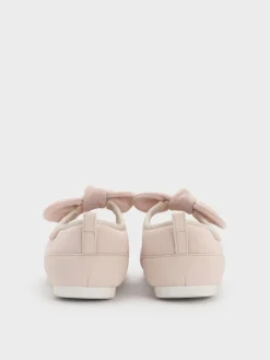 Girls' Faux Suede Mary Jane Flats