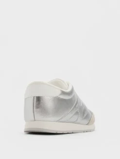 Girls' Faux Suede Metallic Sneakers