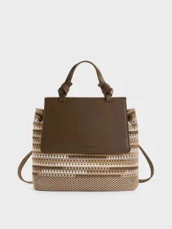 Girls' Ida Multi-Stripe Knitted Backpack