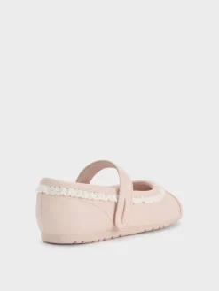 Girls' Lace-Trim Mary Jane Sneakers