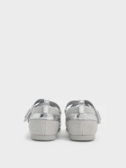 Girls' Metallic Crossover Mary Jane Sneakers