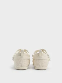 Girls' Pearlescent Crossover Mary Jane Sneakers