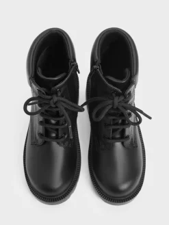 Girls' Ridged-Sole Ankle Boots