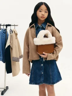 Girls' Wendy Faux Fur Tote Bag