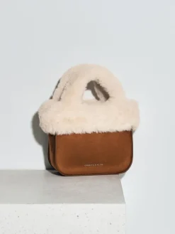 Girls' Wendy Faux Fur Tote Bag