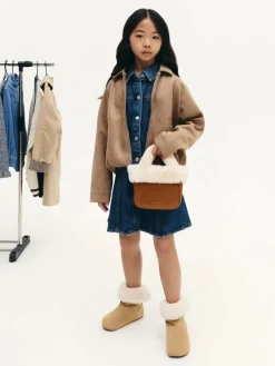 Girls' Wendy Faux Fur Tote Bag