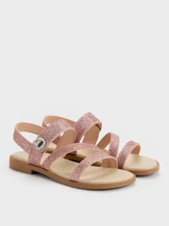 Girls' Yara Glittered Strappy Sandals