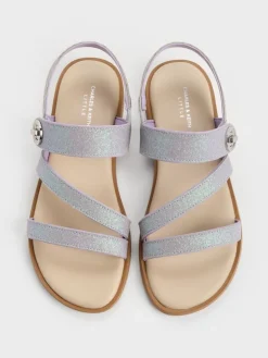Girls' Yara Glittered Strappy Sandals