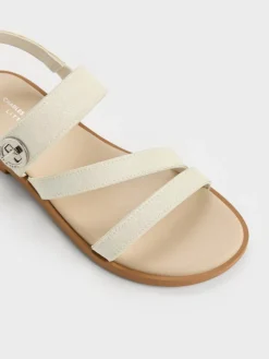 Girls' Yara Glittered Strappy Sandals