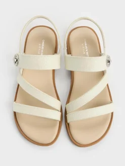 Girls' Yara Glittered Strappy Sandals