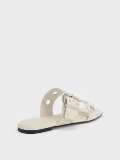 Grommet Buckled Slides