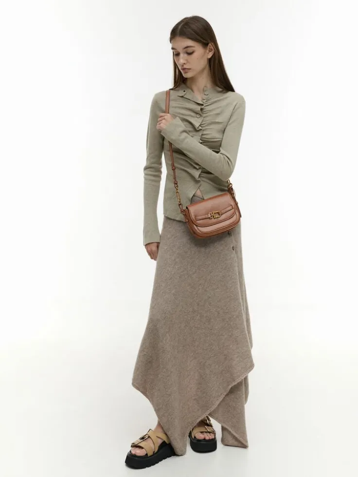 Gwynne Metallic-Accent Crossbody Bag