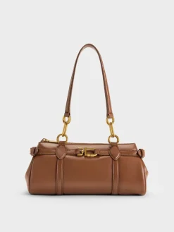 Gwynne Metallic-Accent Elongated Shoulder Bag