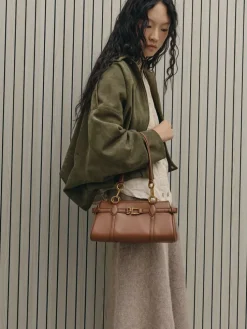 Gwynne Metallic-Accent Elongated Shoulder Bag