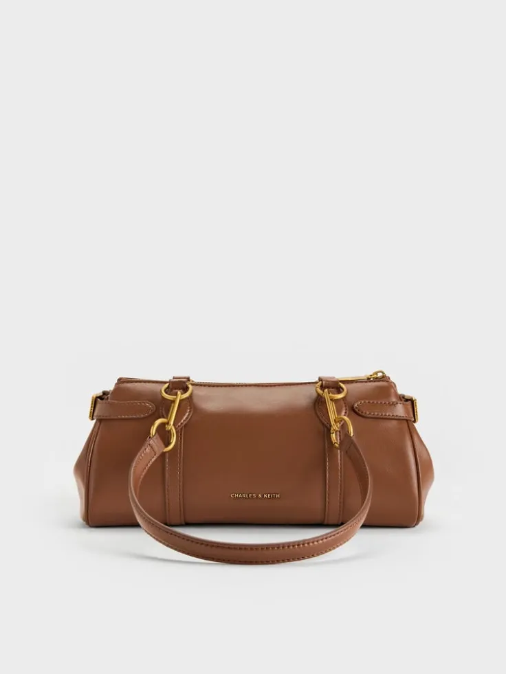 Gwynne Metallic-Accent Elongated Shoulder Bag