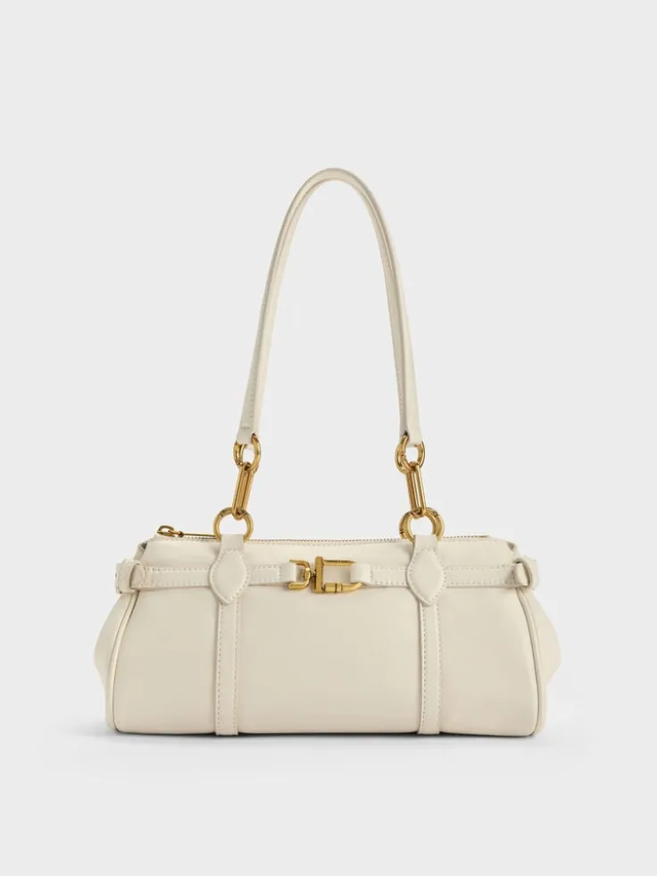 Gwynne Metallic-Accent Elongated Shoulder Bag