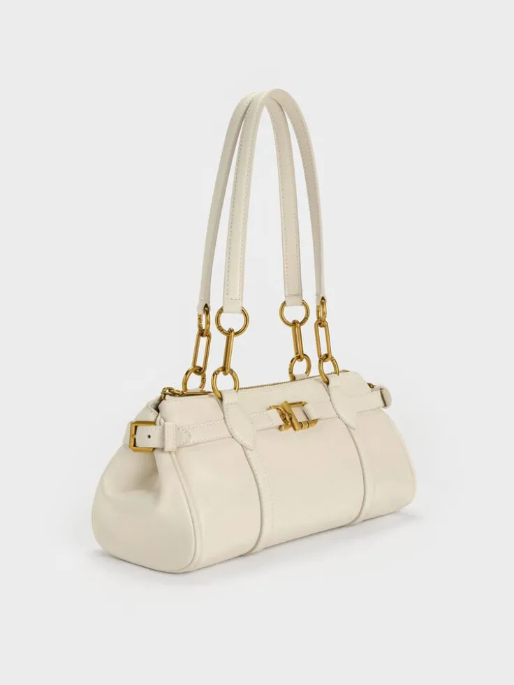 Gwynne Metallic-Accent Elongated Shoulder Bag