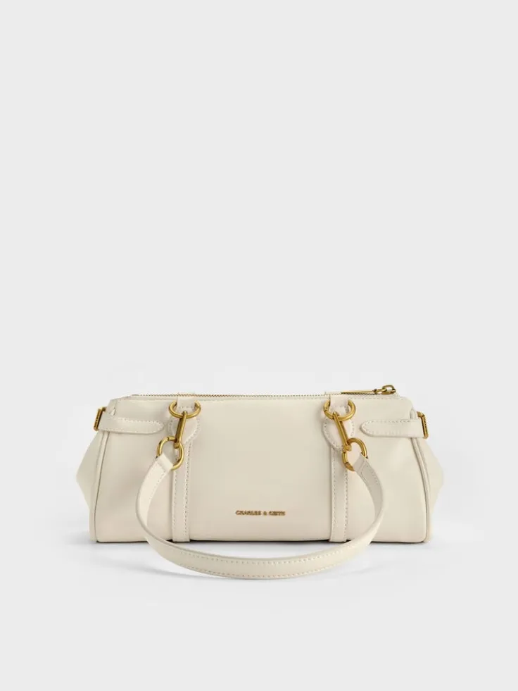Gwynne Metallic-Accent Elongated Shoulder Bag
