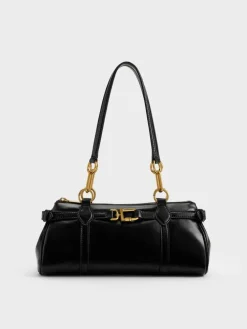 Gwynne Metallic-Accent Elongated Shoulder Bag