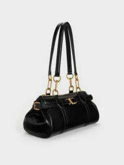 Gwynne Metallic-Accent Elongated Shoulder Bag