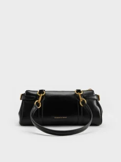 Gwynne Metallic-Accent Elongated Shoulder Bag