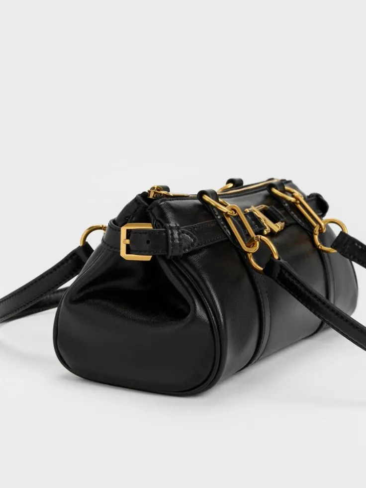Gwynne Metallic-Accent Elongated Shoulder Bag