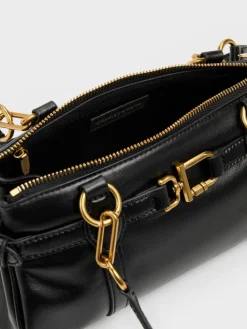 Gwynne Metallic-Accent Elongated Shoulder Bag