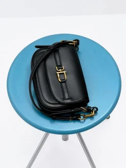 Gwynne Metallic-Accent Saddle Bag