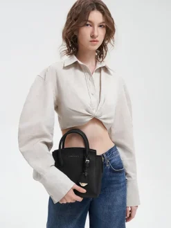 Harper Structured Top Handle Bag