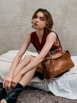 Haylen Braided-Charm Shoulder Bag