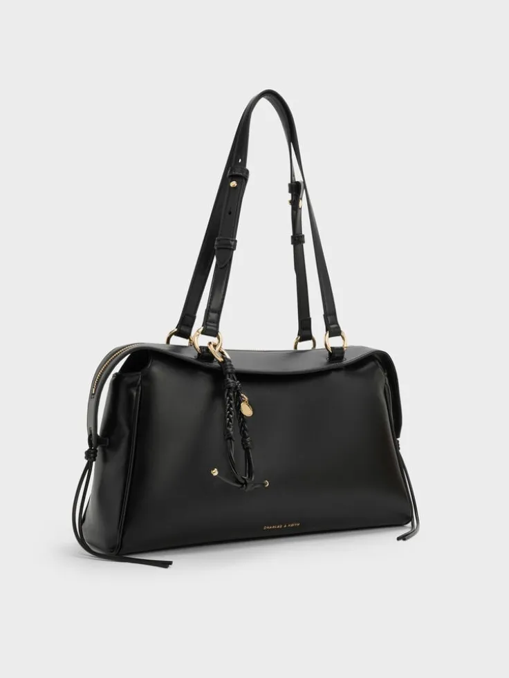 Haylen Braided-Charm Shoulder Bag