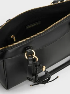 Haylen Braided-Charm Shoulder Bag