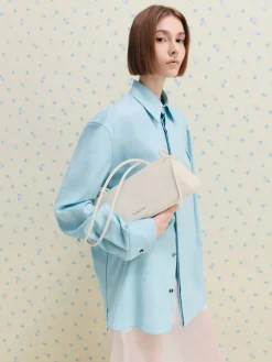 Hazel Bow Elongated Shoulder Bag
