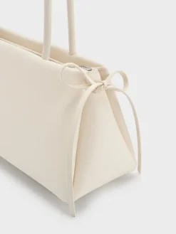 Hazel Bow Elongated Shoulder Bag