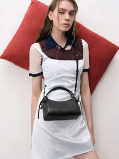 Hazel Bow Top Handle Bag