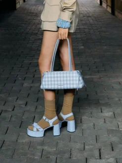 Hazel Gingham Bow Shoulder Bag