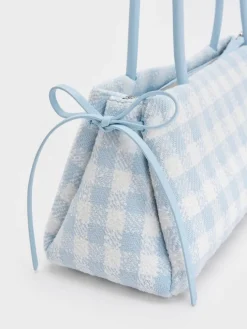 Hazel Gingham Bow Shoulder Bag