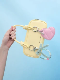 Heart Quilted Mirror Charm