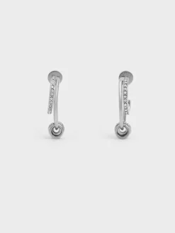 Hermione Crystal Crescent Earrings