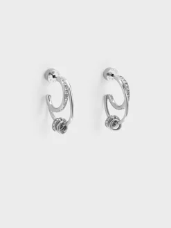 Hermione Crystal Crescent Earrings