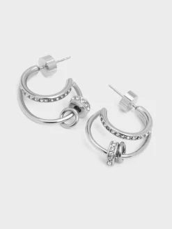 Hermione Crystal Crescent Earrings