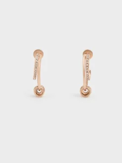 Hermione Crystal Crescent Earrings