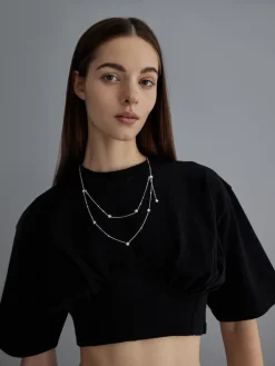 Horoscope Crystal Star Double-Chain Necklace
