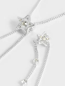 Horoscope Crystal Star Double-Chain Necklace